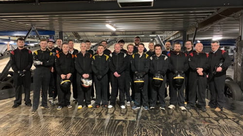 Bristol Winter karting champs group picture